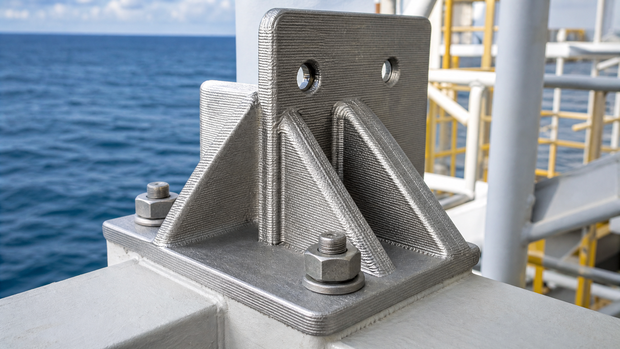 Offshore vessel at sea